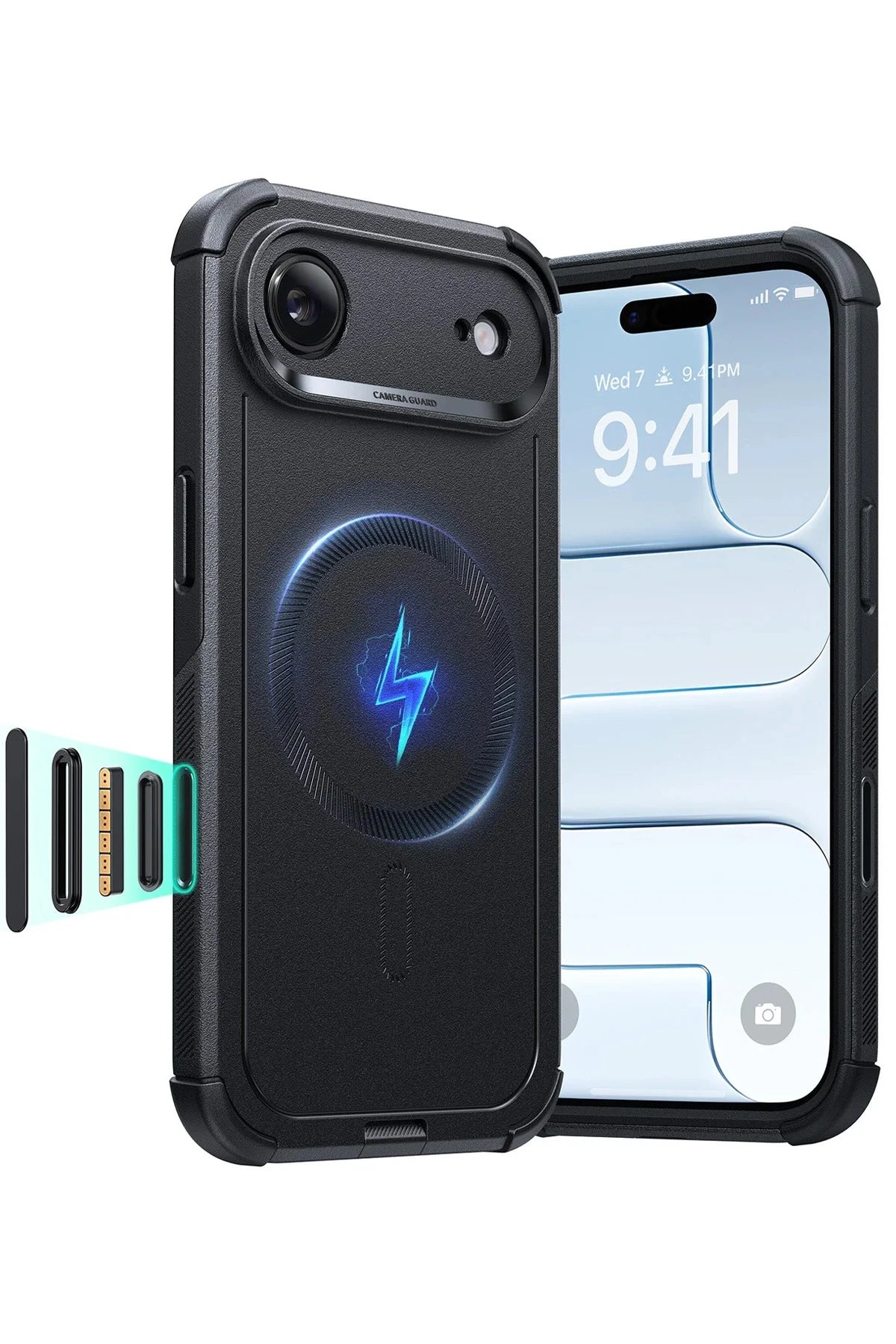 ESR Apple iPhone 17 Air Cyber Tough Magsafe Kapak - Siyah